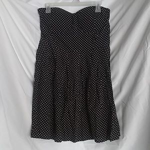 NWT Polka Dot Strapless Dress